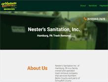 Tablet Screenshot of nesterssanitation.com